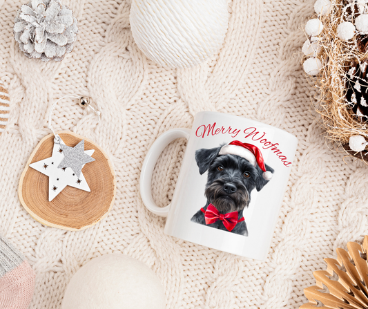 SANTA PAWS BLACL SCHNAUZER