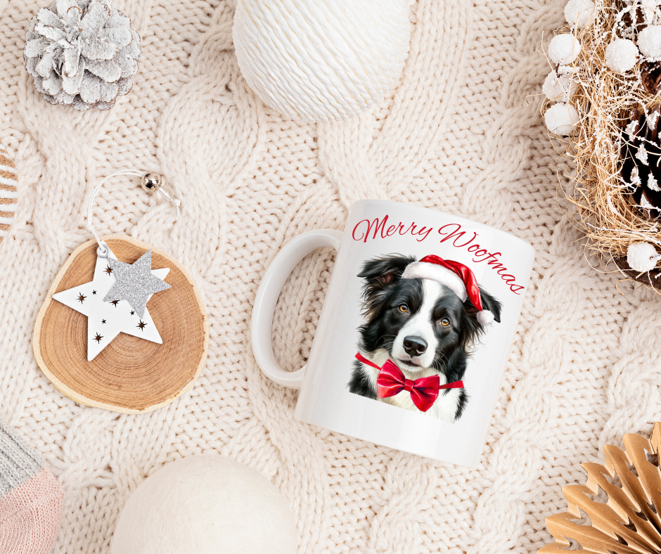 SANTA PAWS BORDER COLLIE