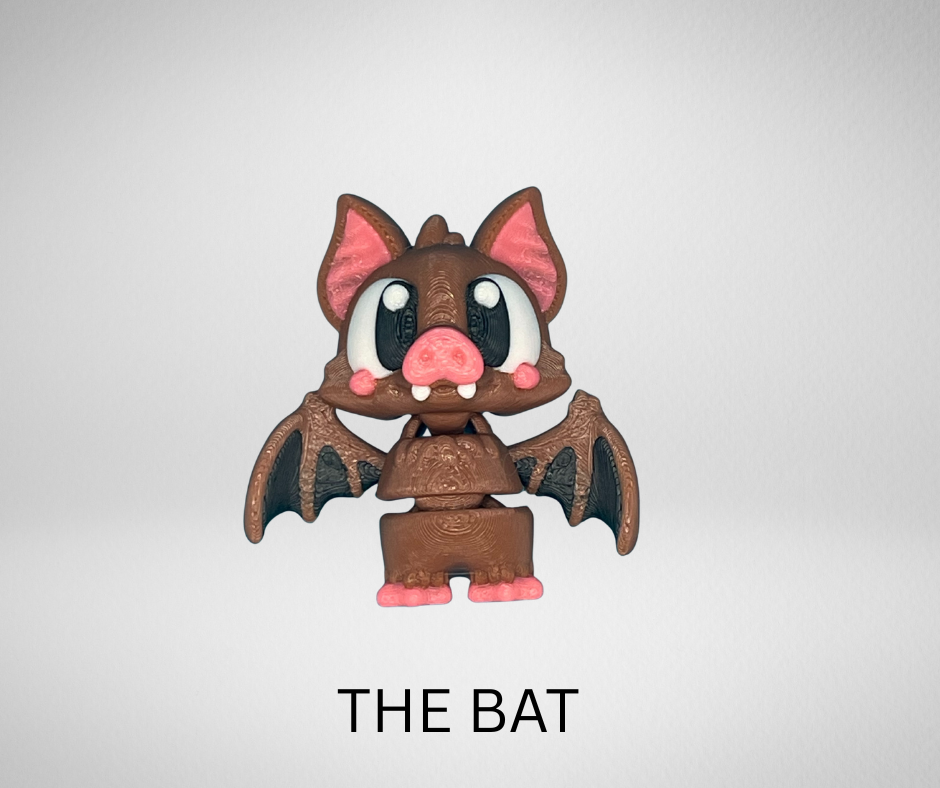 BAT CAVE WITH TWO BATS AND OPTION FOR BAT KEYCHAIN