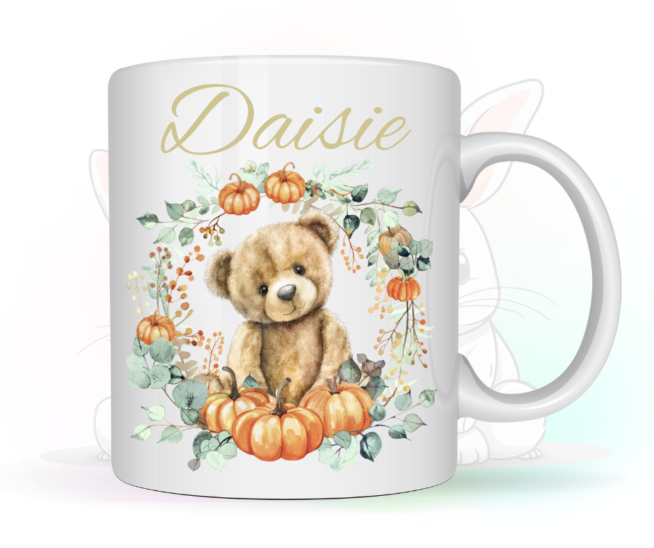 TEDDY BEAR PUMPKIN MUG
