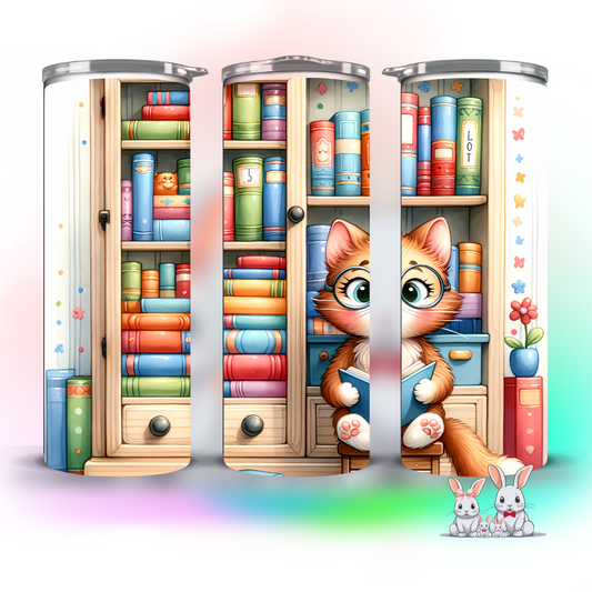 BOOK CAT TUMBLER