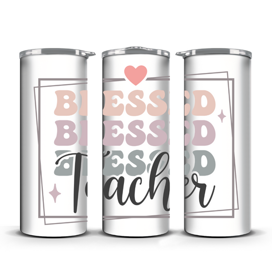 BLESSED TEACHER TUMBLER