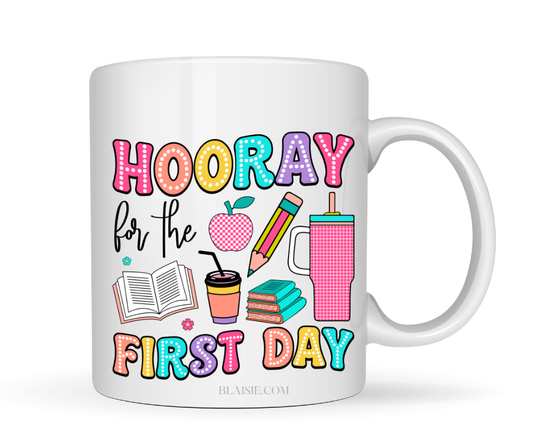 HORAY FIRST DAY MUG