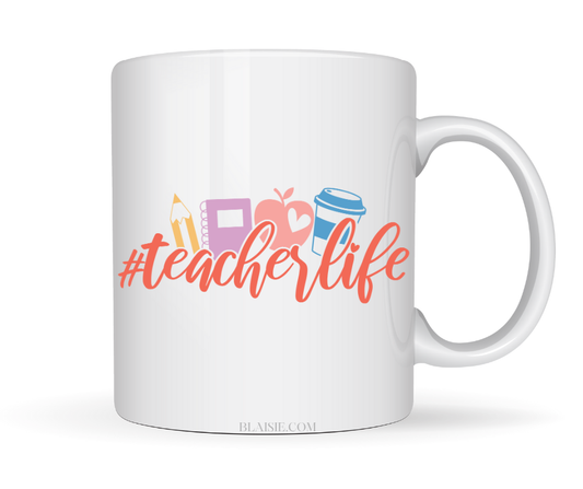 teacher life mug