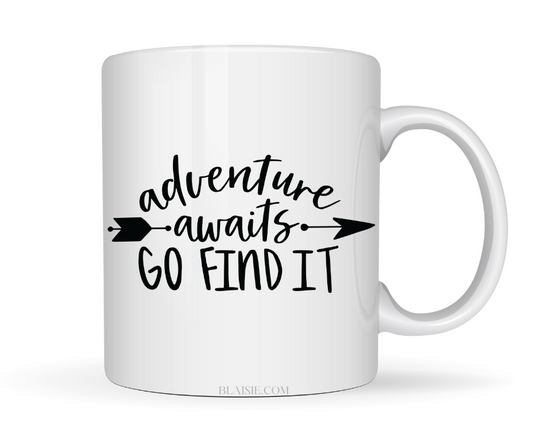 ADVENTURE AWAITS GO FIND IT MUG