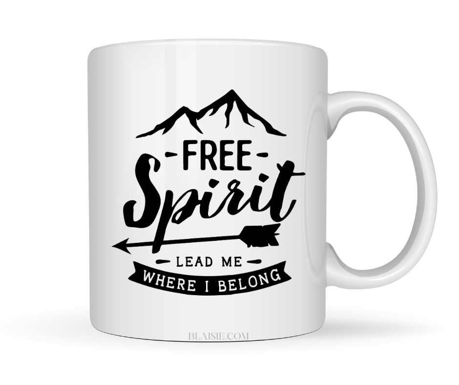 FREE SPIRIT LEAD ME WHERE I BELONG MUG