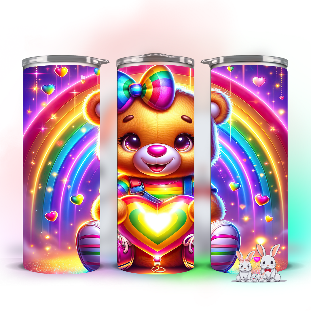RAINBOW TEDDY TUMBLER