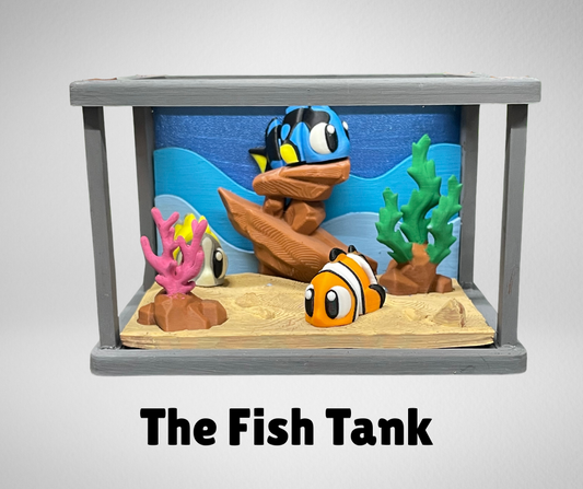 THE FISH TANK WITH 3 FISH