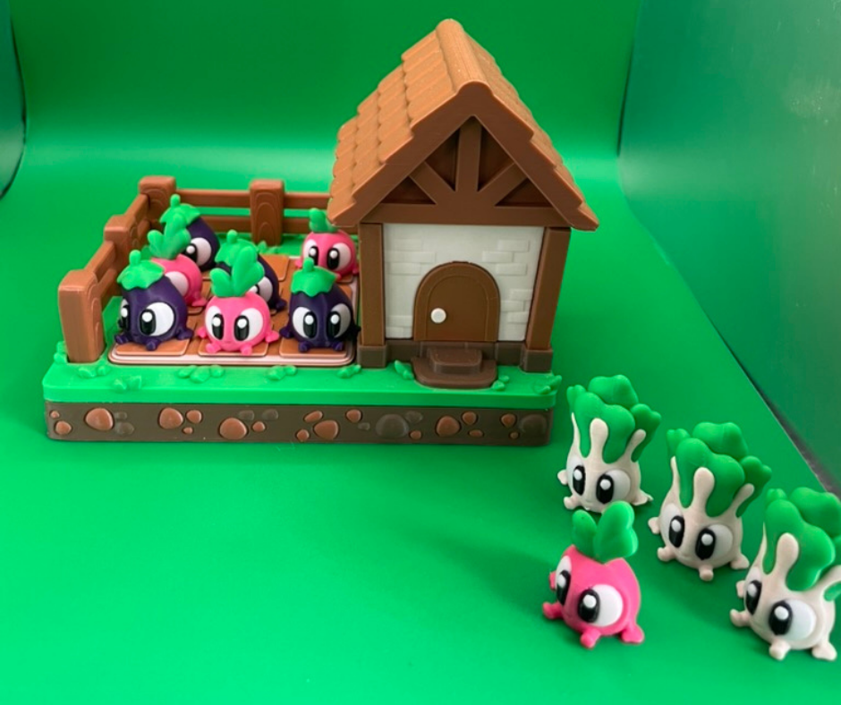 3dgob tic tac toe veggie garden playlet