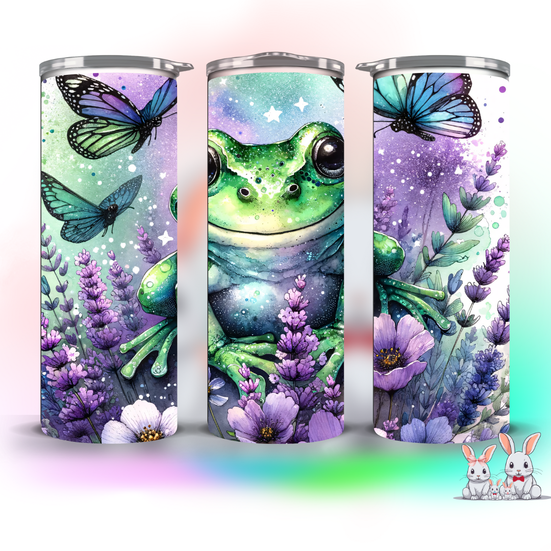 frog themed tumbler