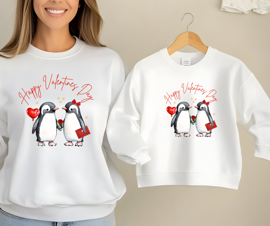 PENQUIN VALENTINES SWEATSHIRT